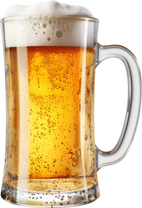 a mug of cold beer